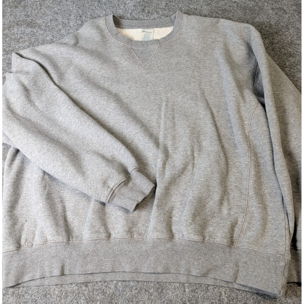 Russell Athletic Medium Gray Crew Neck Long Sleeve Pullover Sweatshirt Men's XL